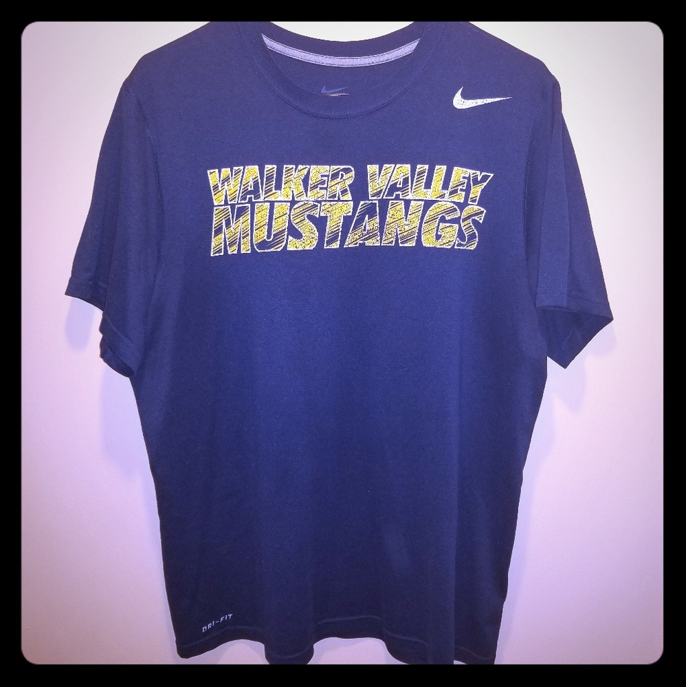 Navy Blue/Yellow Nike Dri-Fit Men's sz L